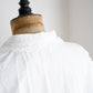 Made in France Big collar white blouse