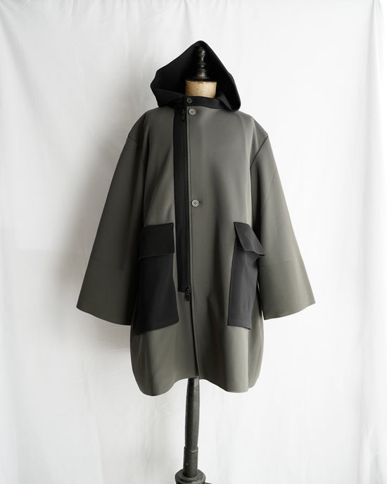 MESH HOODIE COAT