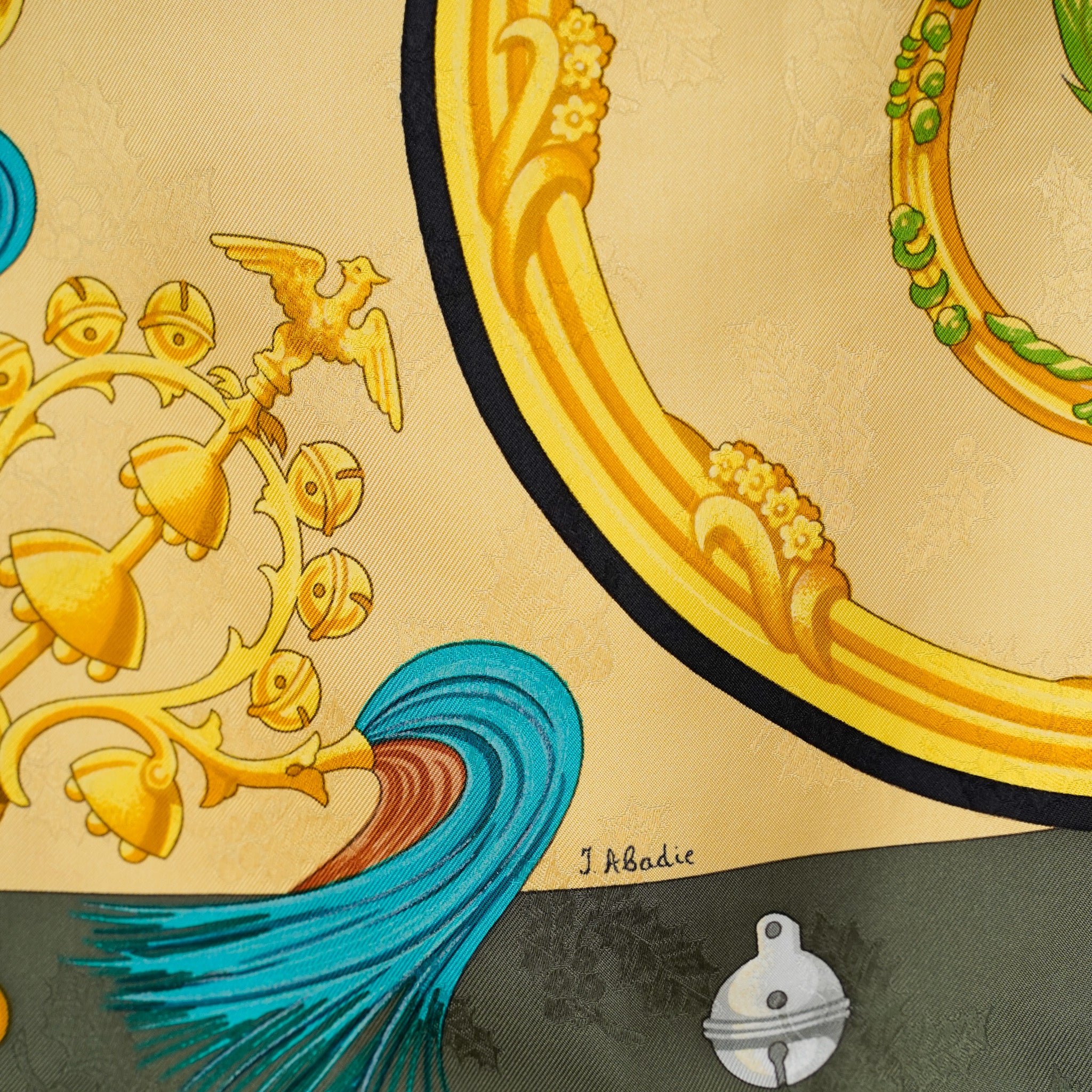 HERMES カレ90”plumes et grelots