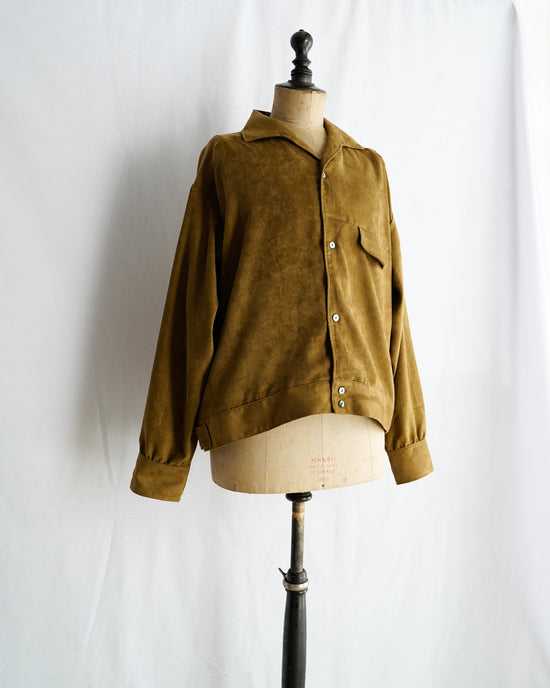 VEGAN SUEDE SHIRT JACKET