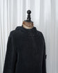 Early 2000s STONE ISLAND  Spellout Half Zip Hooded Chenille Knit