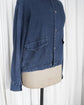 1992SS STONE ISLAND  MARINA Denim Reflective Spellout Blouson Design by Massimo Osti