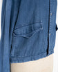 1992SS STONE ISLAND  MARINA Denim Reflective Spellout Blouson Design by Massimo Osti