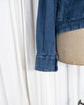 1992SS STONE ISLAND  MARINA Denim Reflective Spellout Blouson Design by Massimo Osti