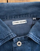 1992SS STONE ISLAND  MARINA Denim Reflective Spellout Blouson Design by Massimo Osti
