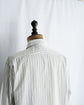 HERMES Made in France Serie button Gray stripe shirt