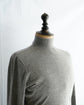 HERMES Made in ITARY Cashmere mock neck knit with serie button