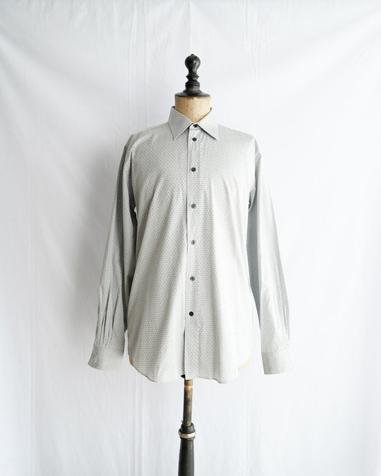 HERMES Made in France Serie button H embroidery shirt