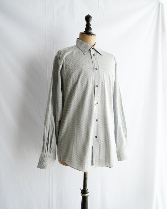 HERMES Made in France Serie button H embroidery shirt