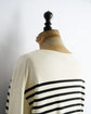 MILAN RIB BOAT NECK BORDER KNIT