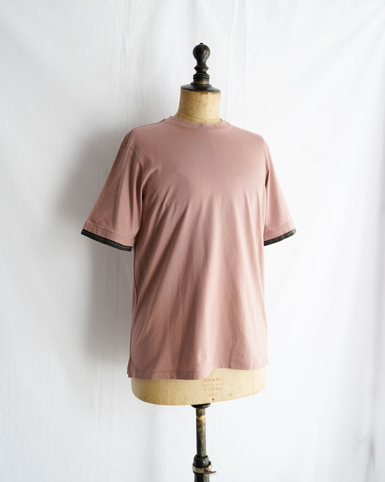 2022SS HERMES Made in ITALY cotton layered tee