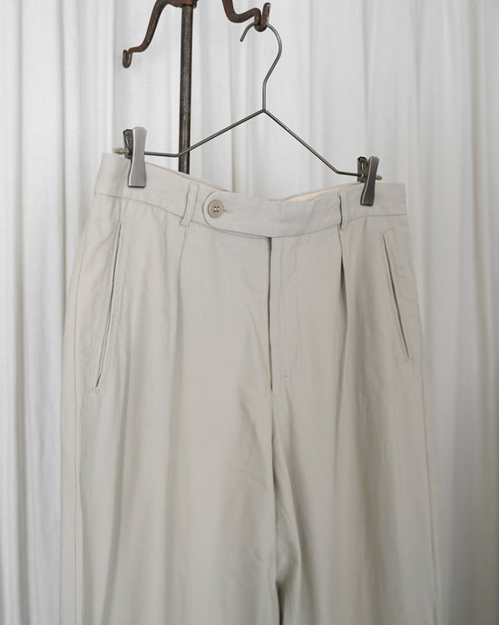 EMPORIO ARMANI Cotton Rayon 2tuck Trousers