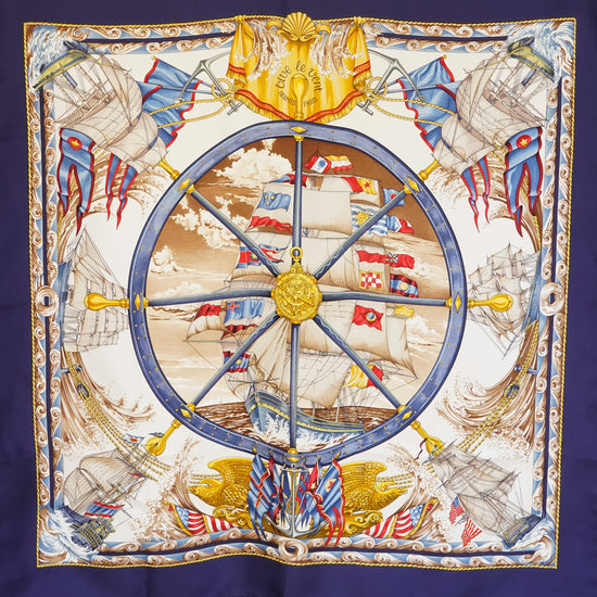 HERMES カレ90 "VIVE LE VENT"