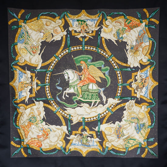 HERMES カレ90 "CAVALIERS DES NUAGES" "Dead Stock"