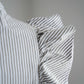 Cotton Stripe Parachute Shirring Shirts