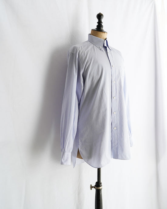 HERMES Made in FRANCE Serie button cotton stripe shirt