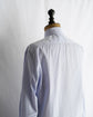 HERMES Made in FRANCE Serie button cotton stripe shirt