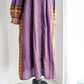 Cotton Stripe Ethnic Print Tuck Dress