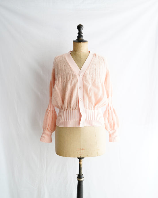 FRUTED MOHAIR CARDIGAN