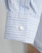 Made in France HERMES Serie Button Blue Stripe shirt