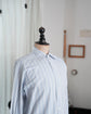 Made in France HERMES Serie Button Blue stripe shirt