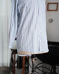 Made in France HERMES Serie Button Blue stripe shirt