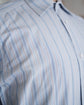 Made in France HERMES Serie Button Blue stripe shirt