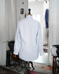 Made in France HERMES Serie Button Blue stripe shirt