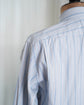 Made in France HERMES Serie Button Blue stripe shirt