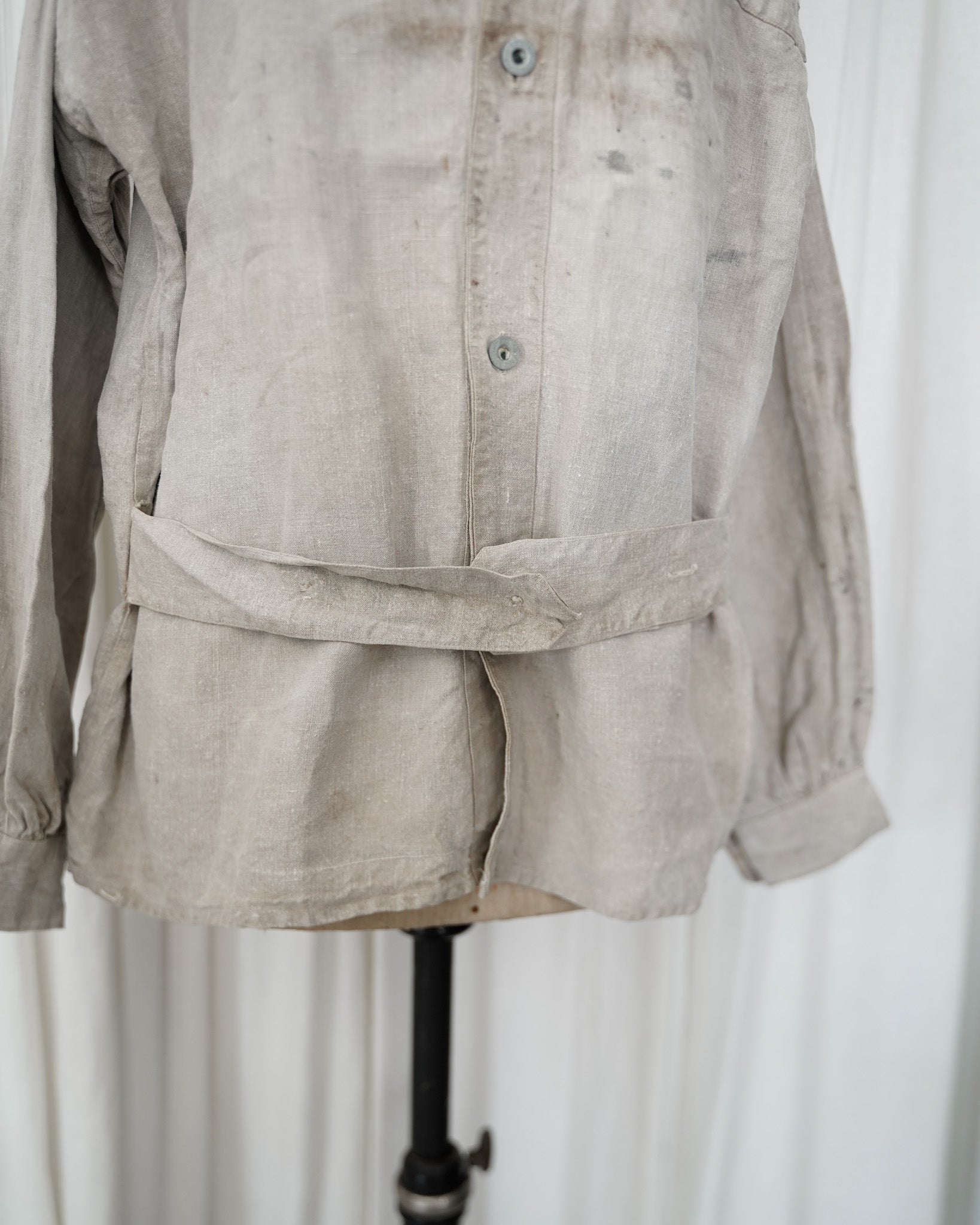 1940's French Army Full open linen bourgeron jacket – Maison ma