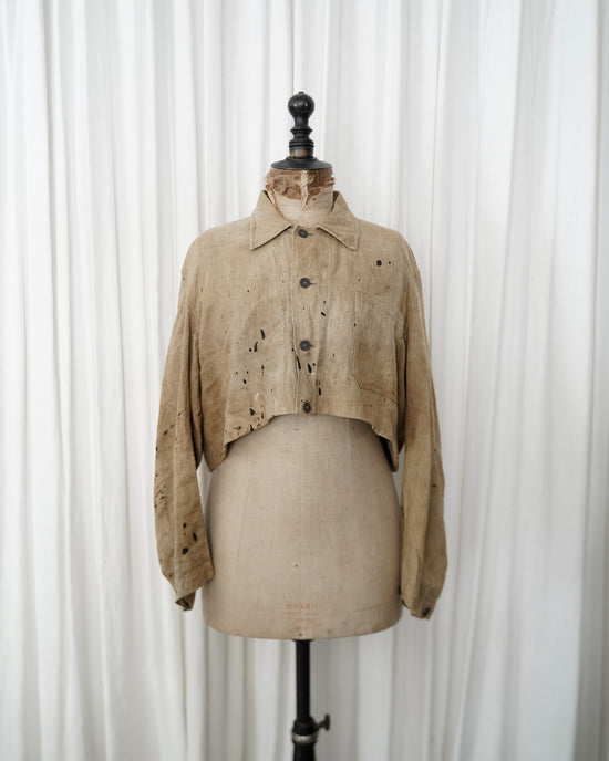 WWⅡ German Army Dillich HBT linen jacket "WEHRMACHT" "Modified"