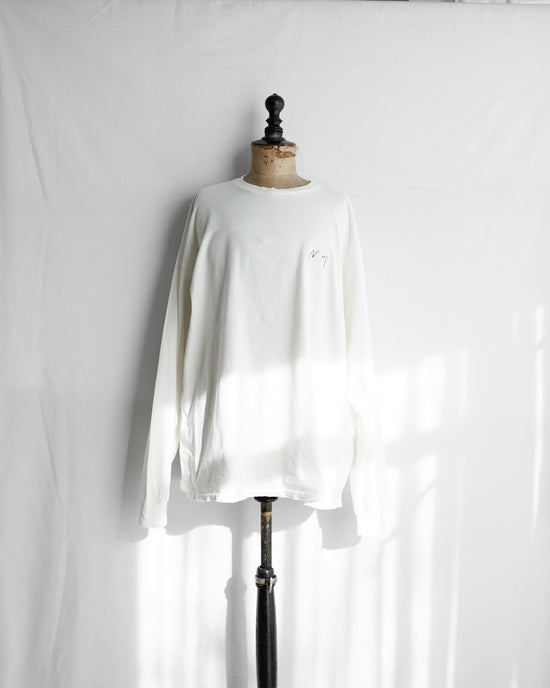 ANCELLM EMBROIDERY DYED LS T-SHIRT 