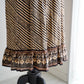 Cotton Stripe Ethnic Print Dress