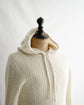 BOUCLE KNIT HOODIE