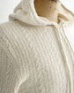 BOUCLE KNIT HOODIE