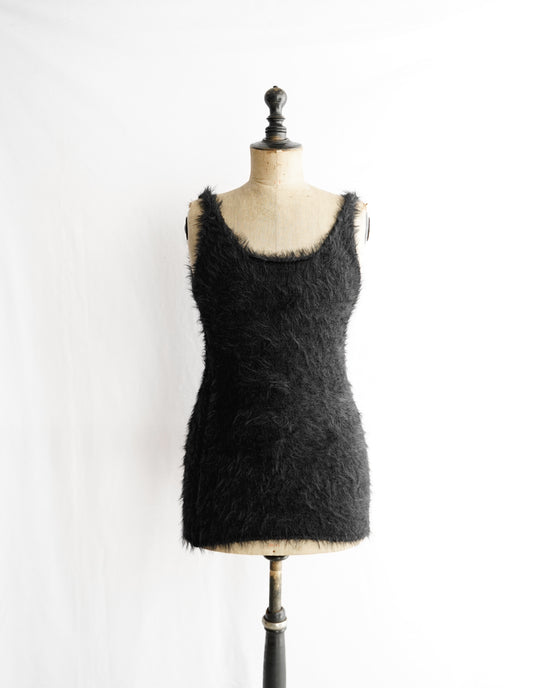 SHAGGY KNIT DRESS