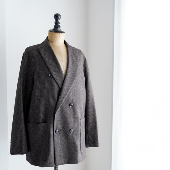 DOUBLE BREASTED BLAZER - W/C Melange Tweed -