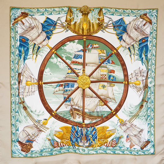 HERMES カレ90 "VIVE LE VENT"