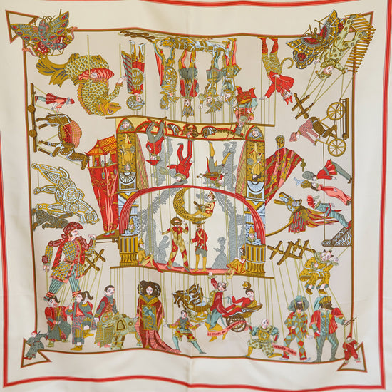 HERMES カレ90 "LE TEMPS des MARIONNETTES"