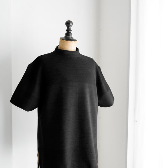 GARTER MOCKNECK SHORT SLEEVE T-SHIRT