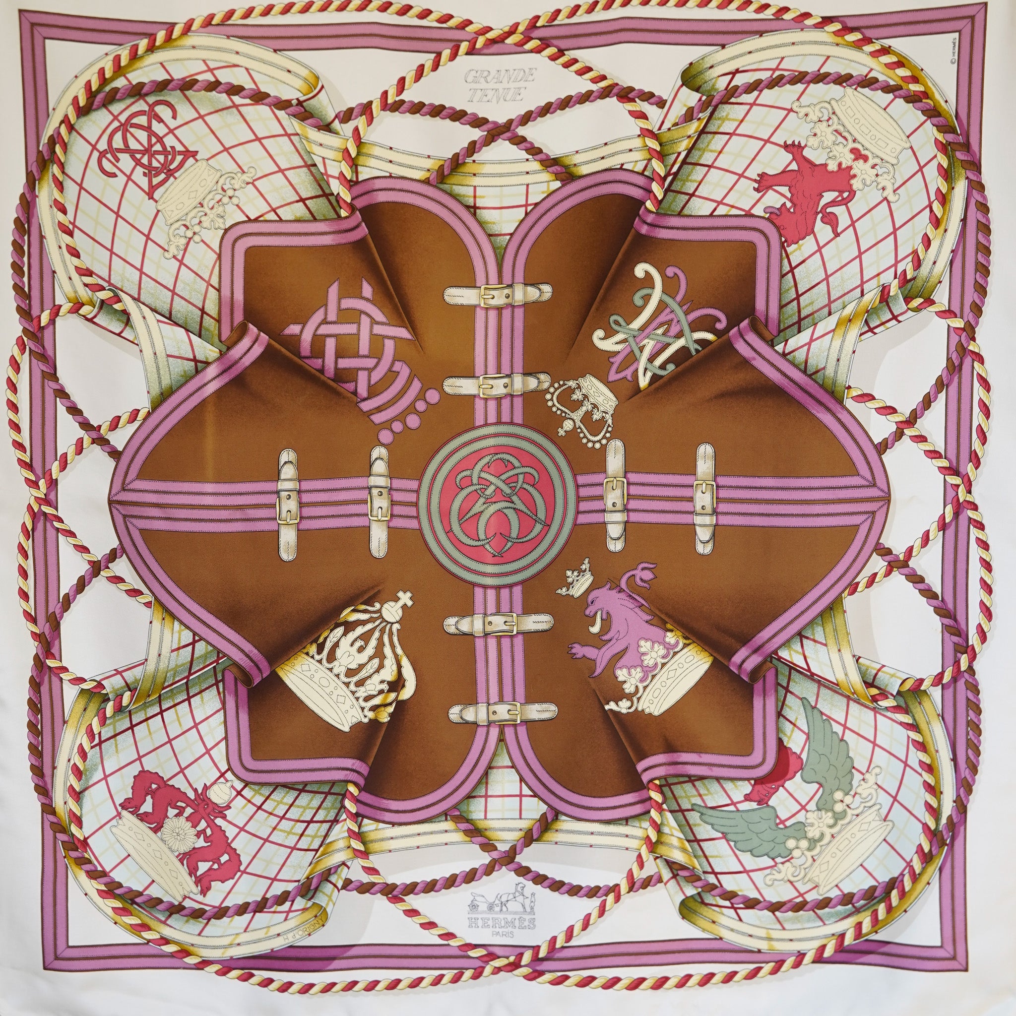 HERMES シルク スカーフ カレ 90 grande tenue HERMES カレ90