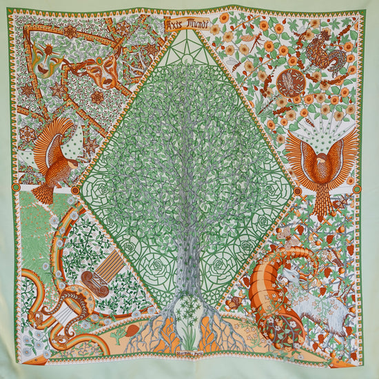HERMES カレ90"Axis Mundi”