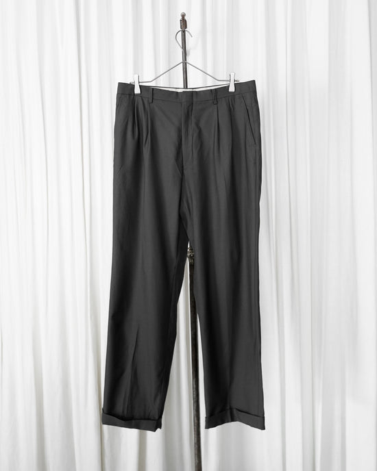 BALENCIAGA Wool cashmere 2 tuck trousers