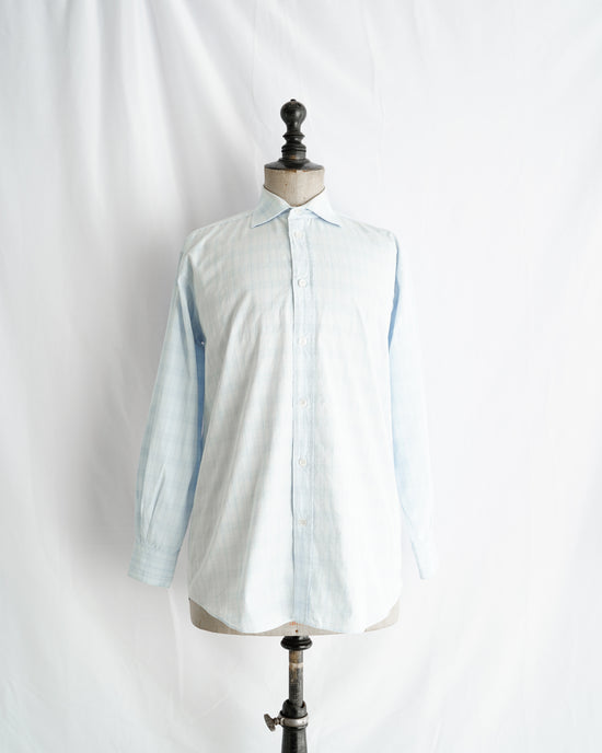 Made in France HERMES Serie Button L.Blue shirt