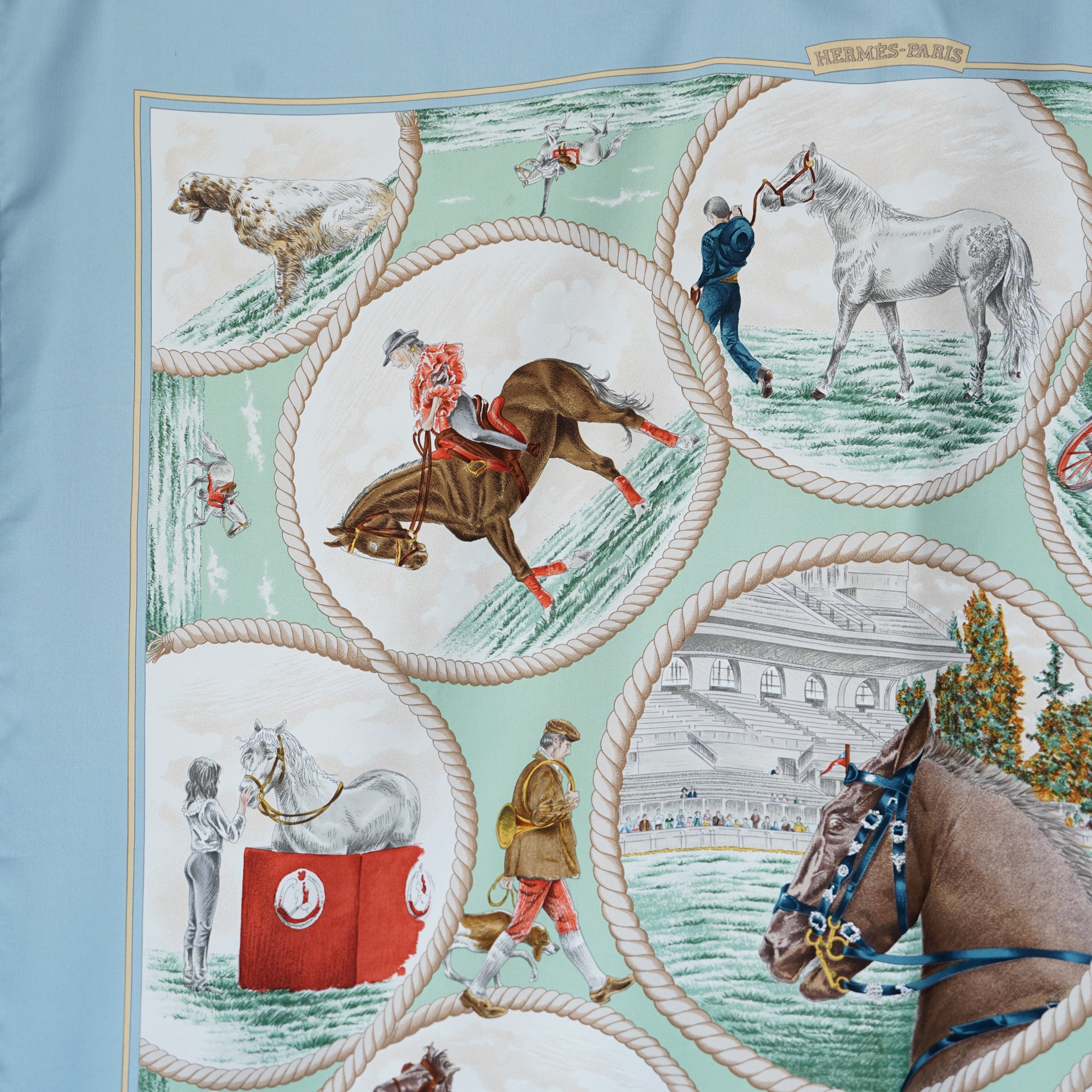 タグ付　エルメス HERMES カレ90 Auteuil en Mai　訳あり HERMES カレ90 ”Auteuil en Mai” – Maison ma Manière