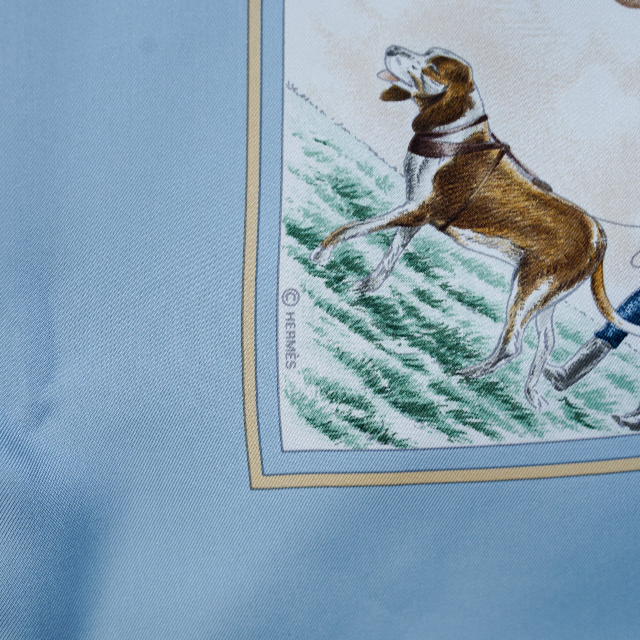 タグ付　エルメス HERMES カレ90 Auteuil en Mai　訳あり HERMES カレ90 ”Auteuil en Mai” – Maison ma Manière