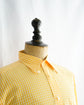 Made in France HERMES Yellow check B.D. shirt