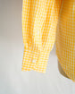 Made in France HERMES Yellow check B.D. shirt