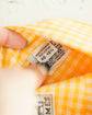 Made in France HERMES Yellow check B.D. shirt