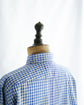 Made in France HERMES Blue check summer cotton shirt